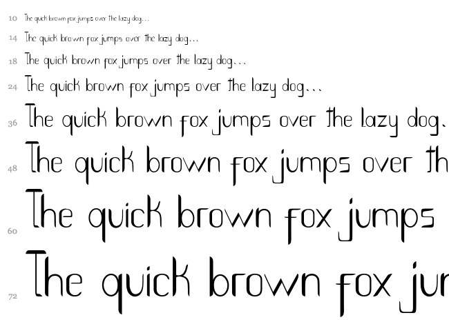 Smoth Bight font waterfall